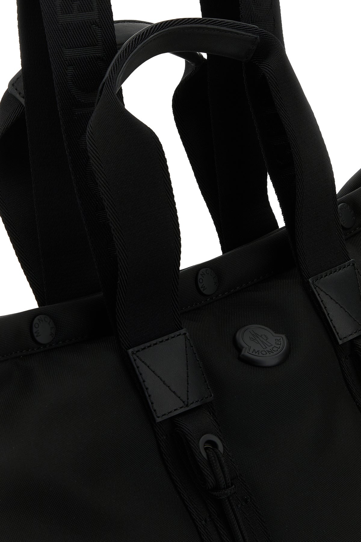 Black canvas shopping bag - 4