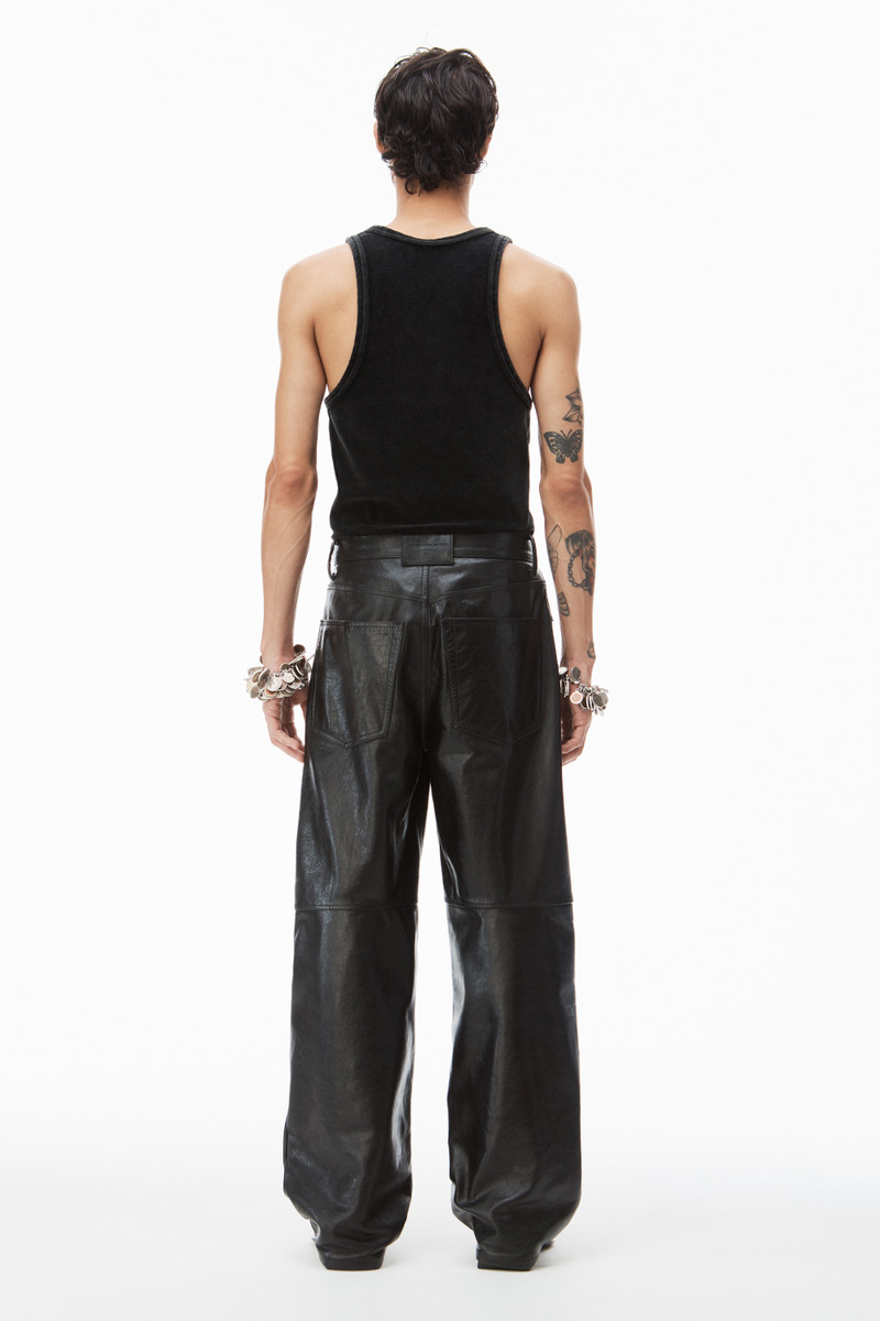 trouser in crackle patent 4