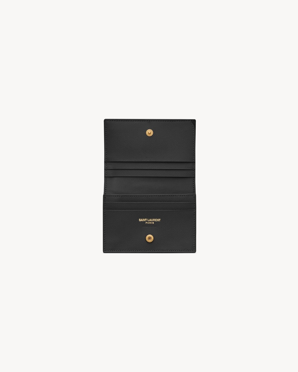 CASSANDRE MATELASSÉ FLAP CARD CASE IN GRAIN DE POUDRE LEATHER - 4