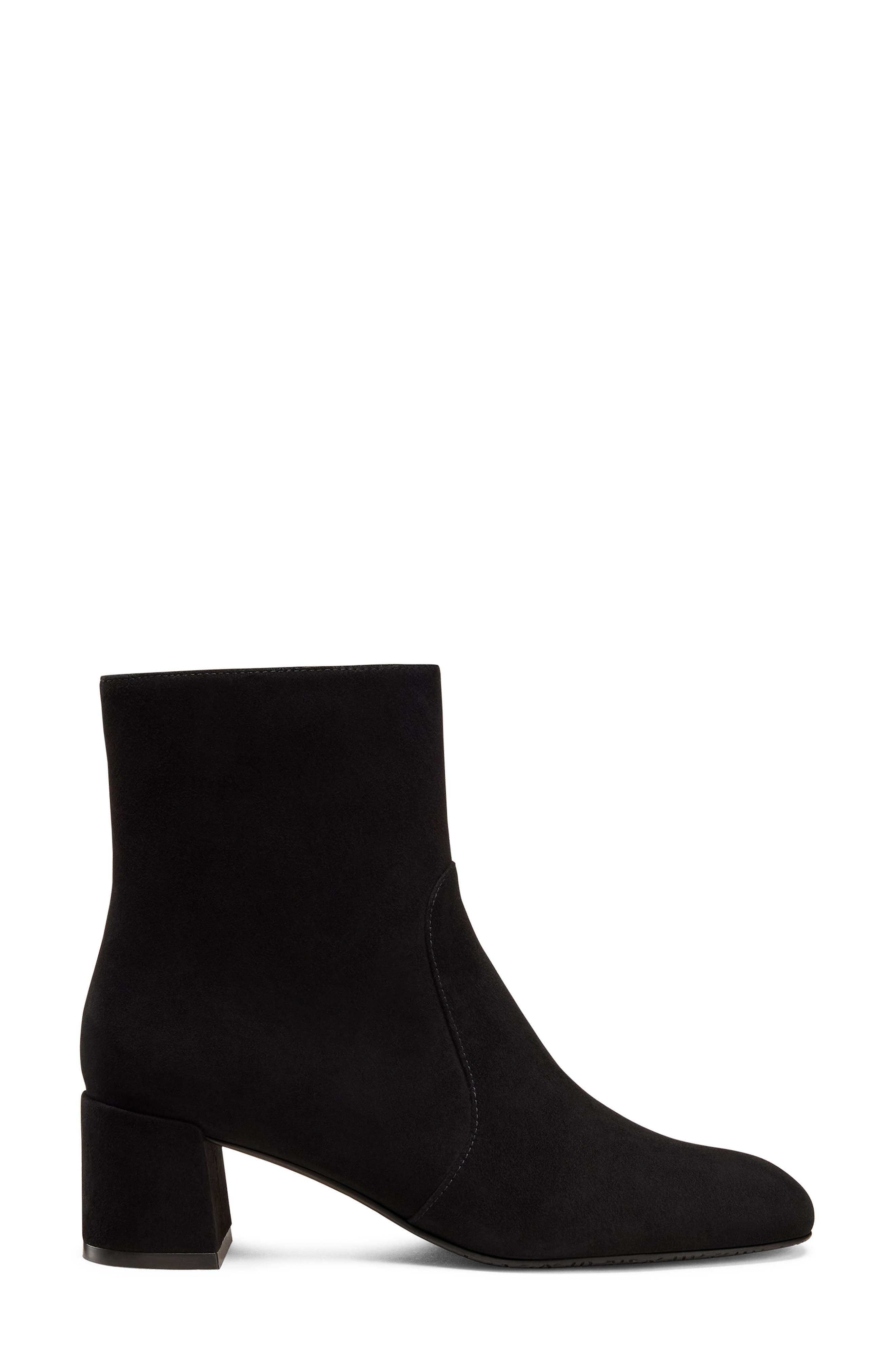 Stuart Weitzman Maeve Zip Bootie in Black Seude at Nordstrom - 2