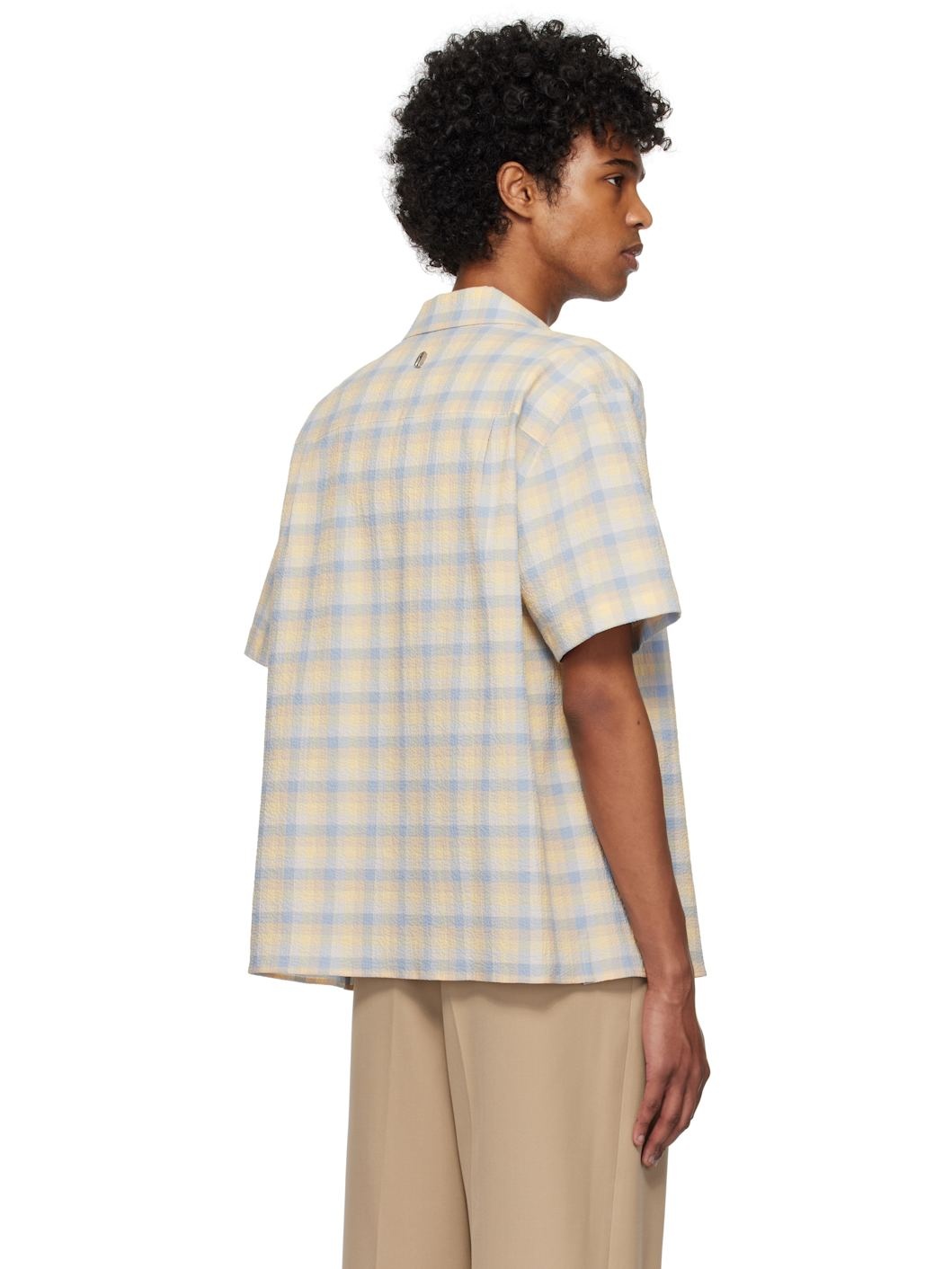 Yellow & Blue Check Shirt - 3