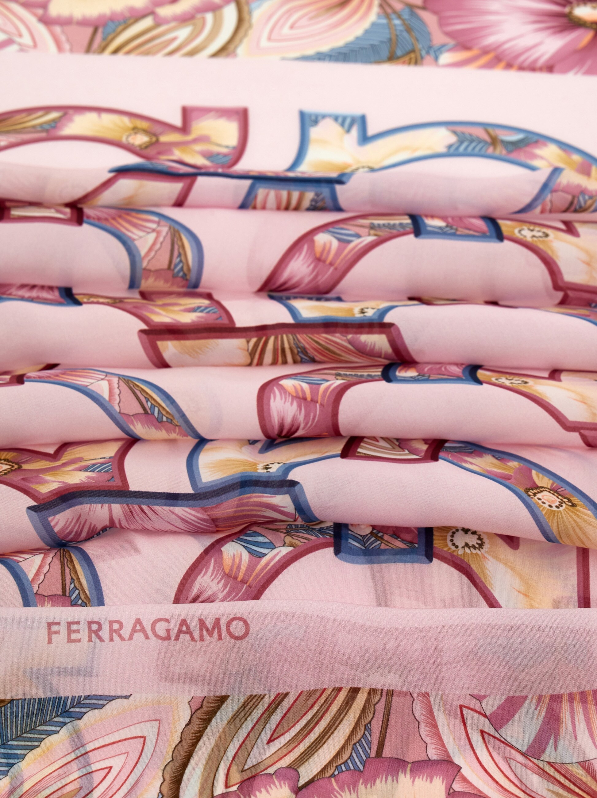 Gancini print silk scarf - 2