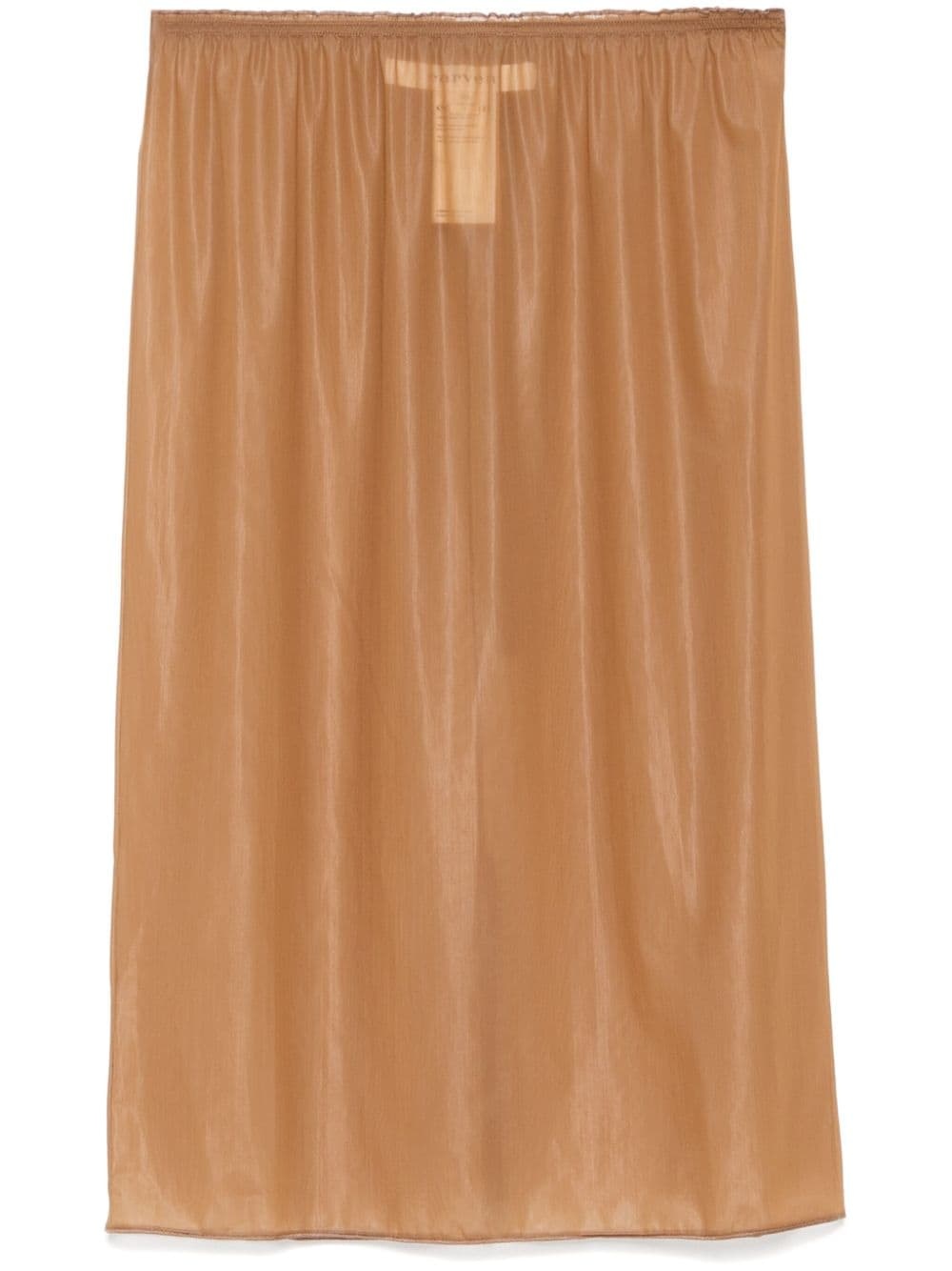 semi-sheer midi skirt - 1