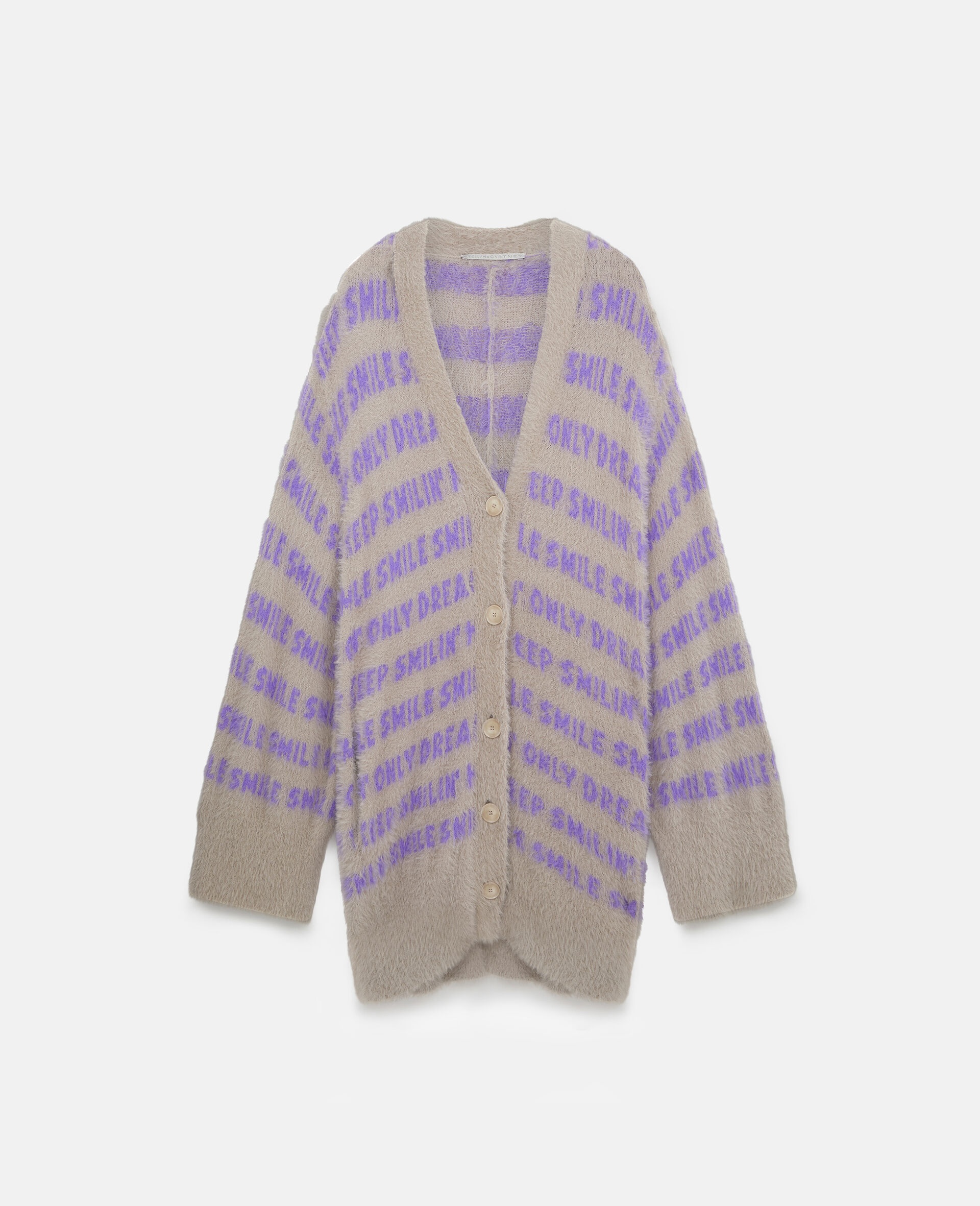 Stella McCartney Jacquard Knit Cardigan | REVERSIBLE