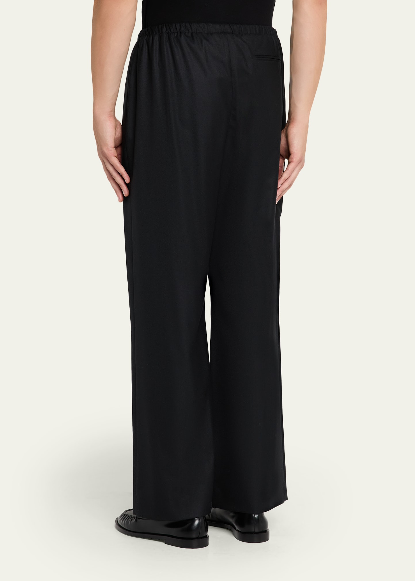 Men's Xon Wool Flannel Relaxed-Fit Drawstring Pants - 3