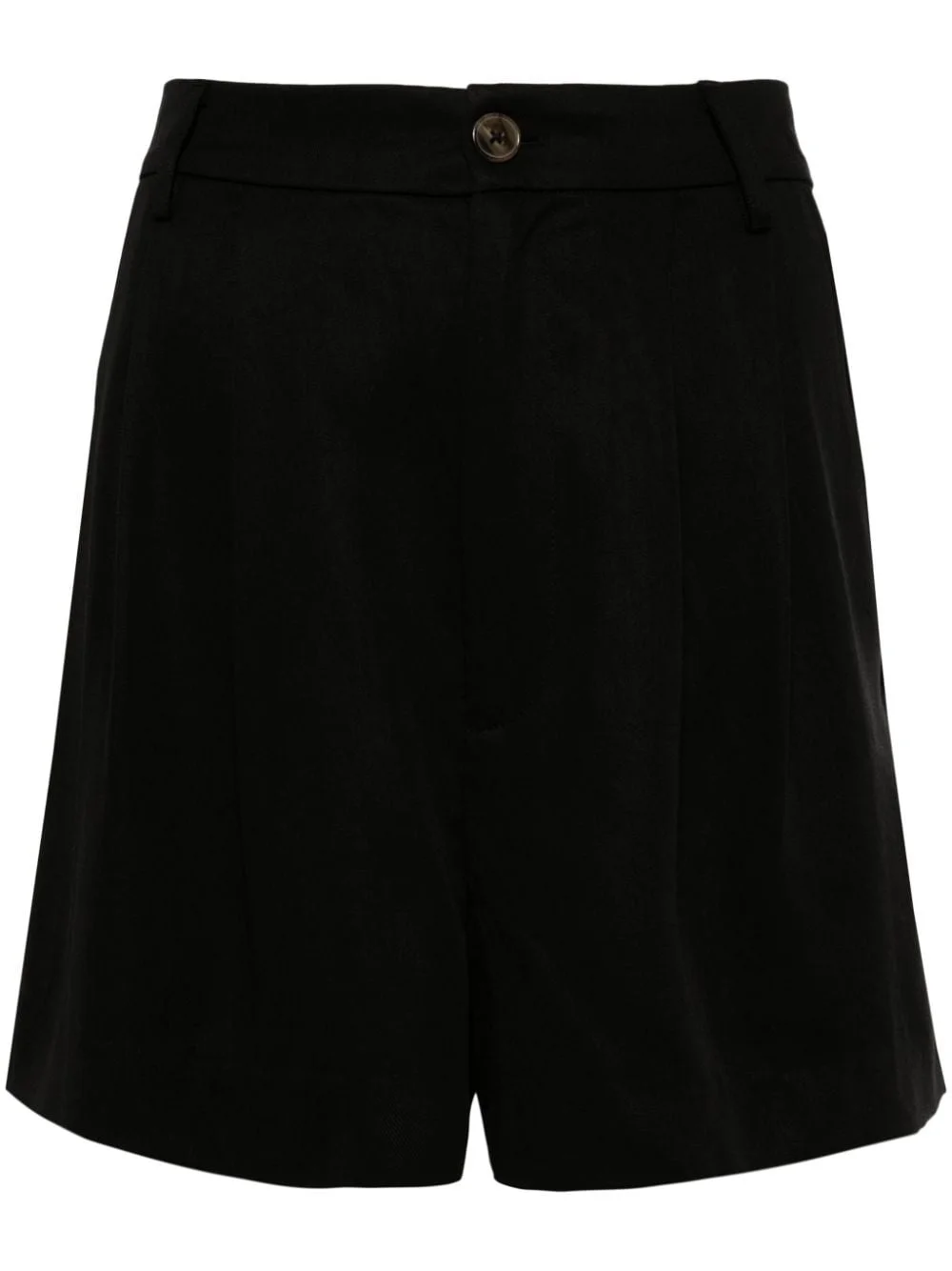 high-rise Lyocell shorts - 1
