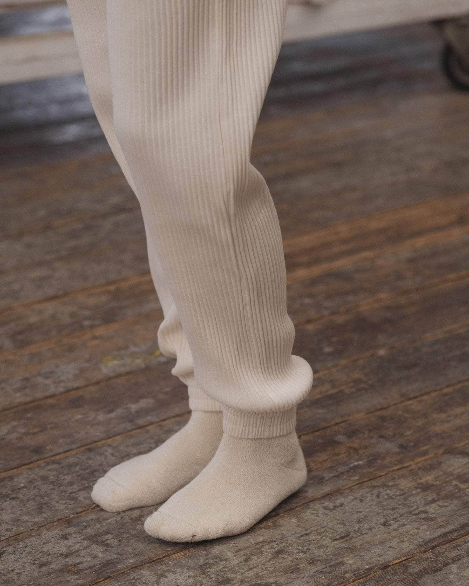Buckle Overankle Socks - Textured Organic Cotton - 4