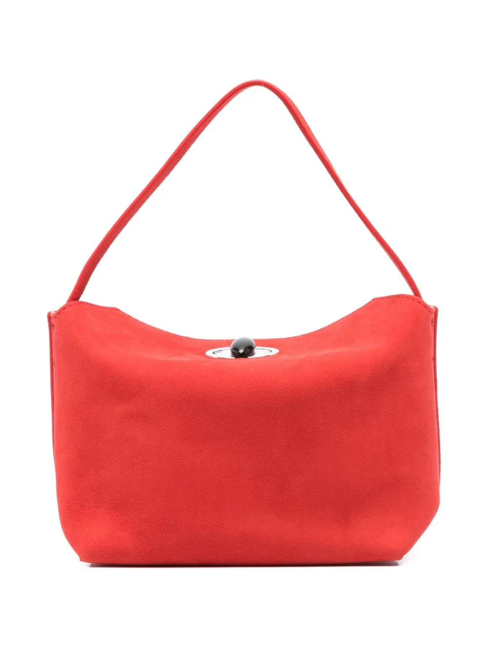 Turnlock suede mini tote bag - 1