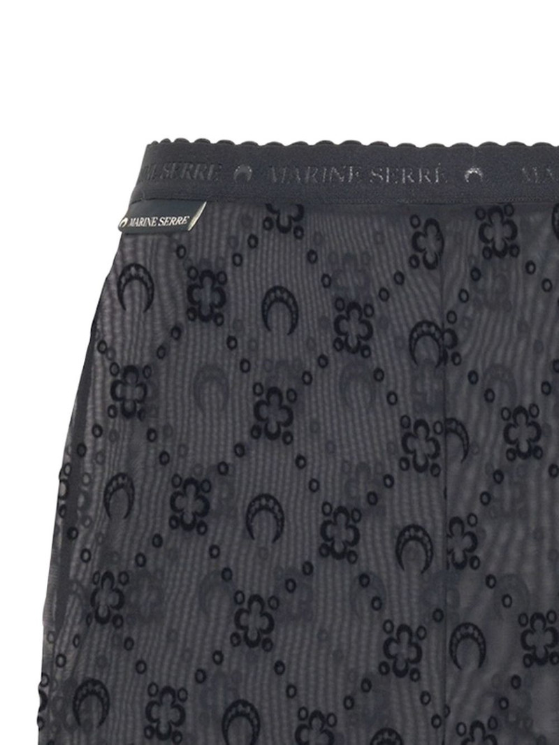 Marine Serre flock-print mesh shorts outlook