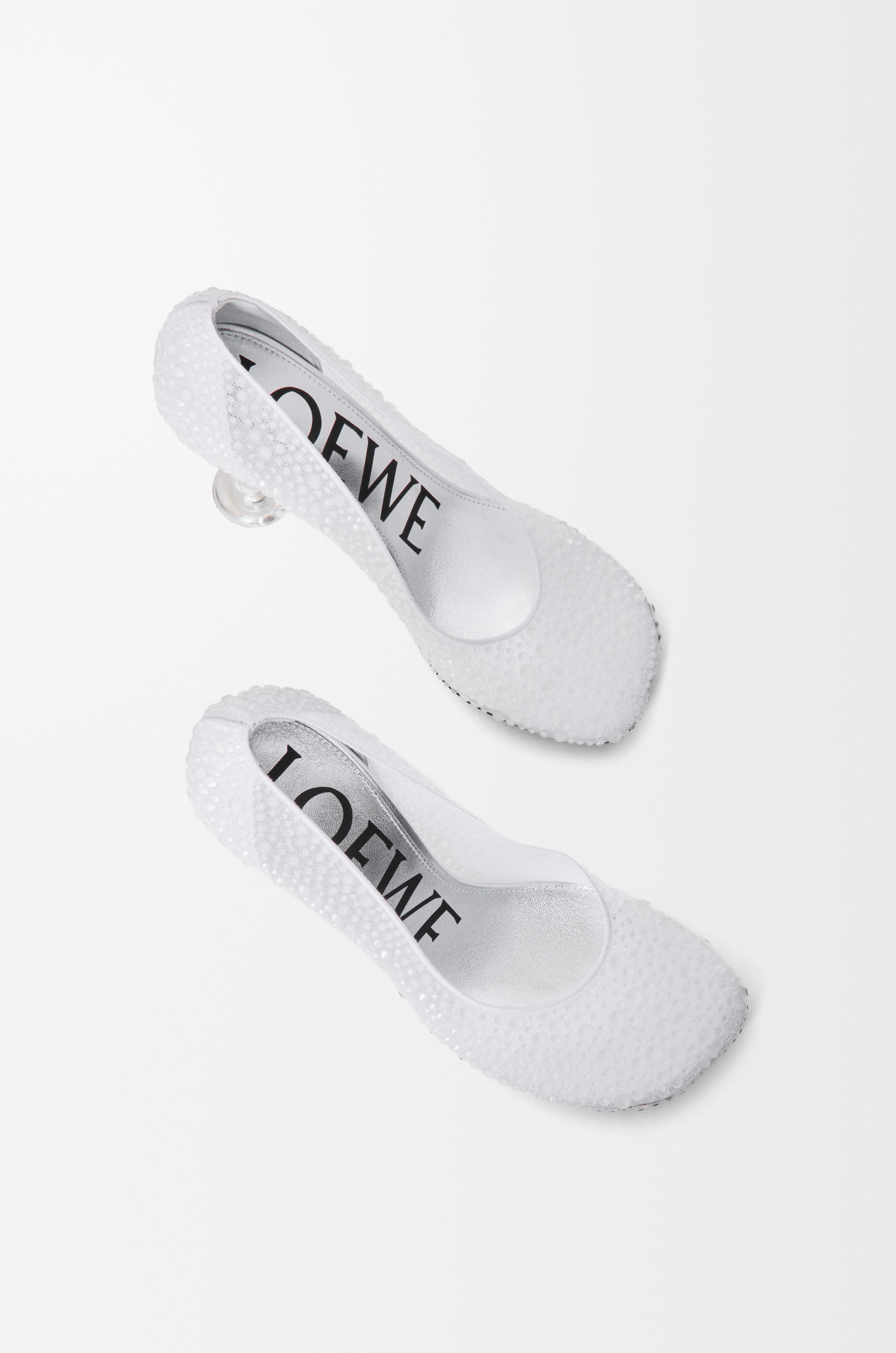 Toy pump in embellished mesh - 4