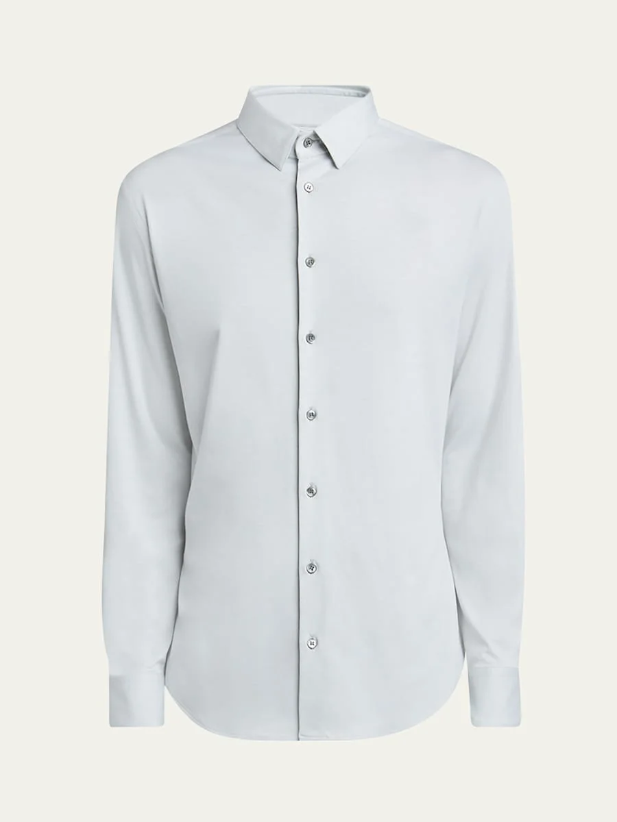 Men's Cotton Stretch Jersey Dress Shirt - 1