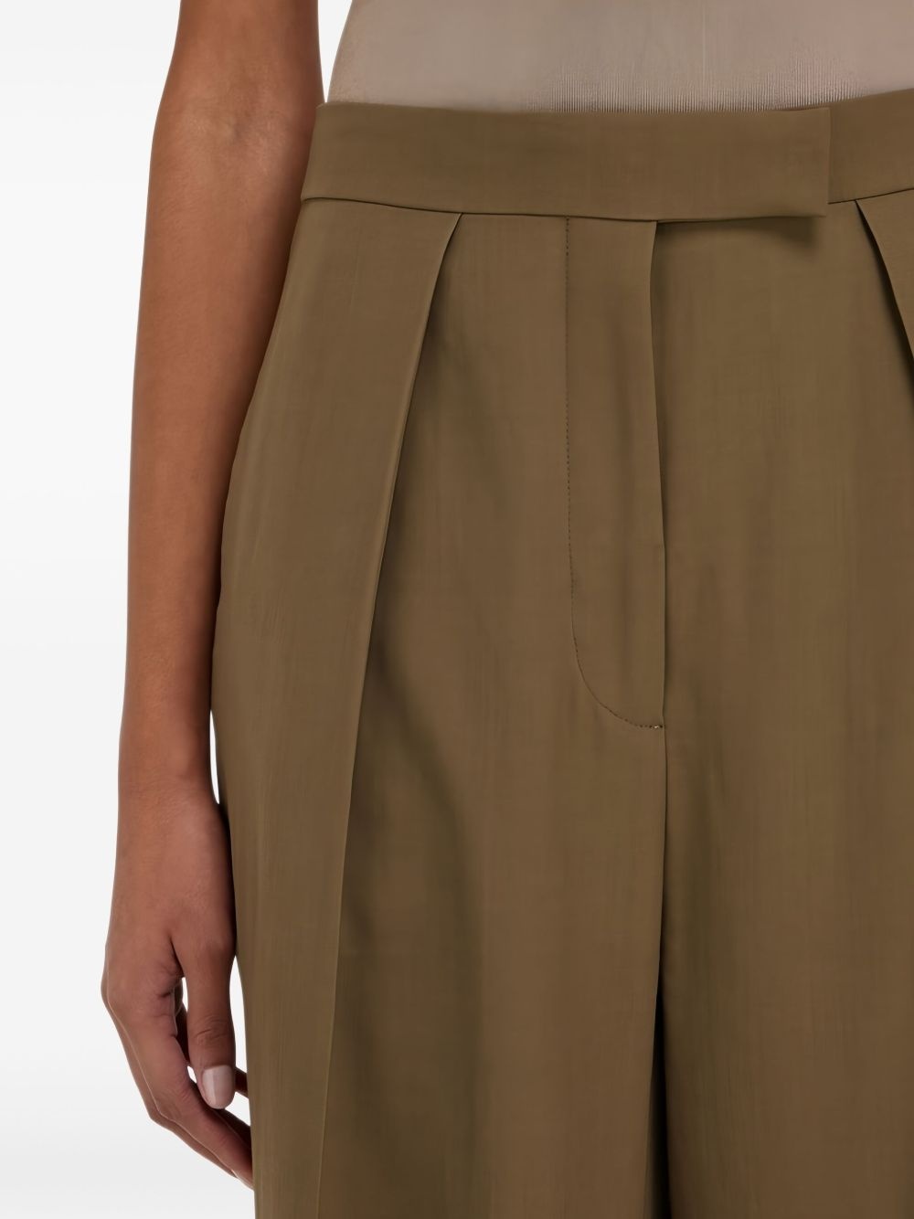 pleat-front tailored trousers - 5