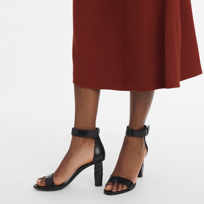 Longchamp Roseau High heel sandals Black - Leather outlook