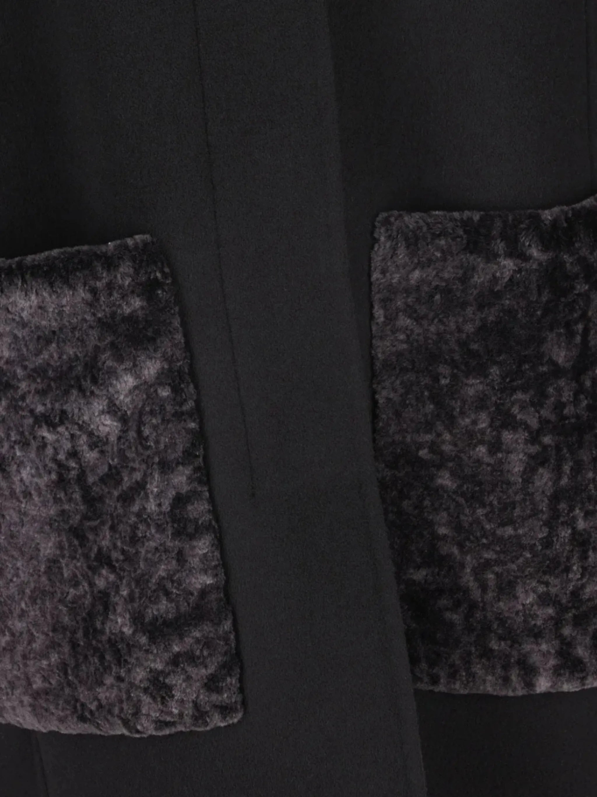 Fendi Puff-sleeve Velvet-pocket Coat - 2