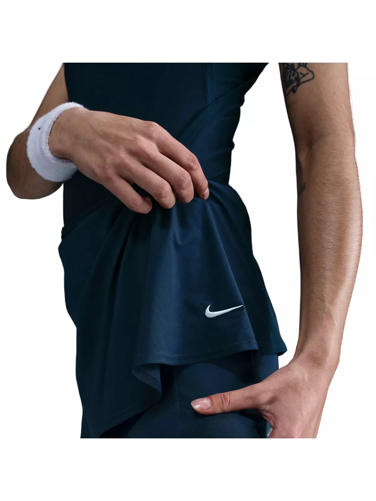 Women's Dri-FIT Victory Mid-Rise Short Flouncy Tennis Skirt -Navy - 6