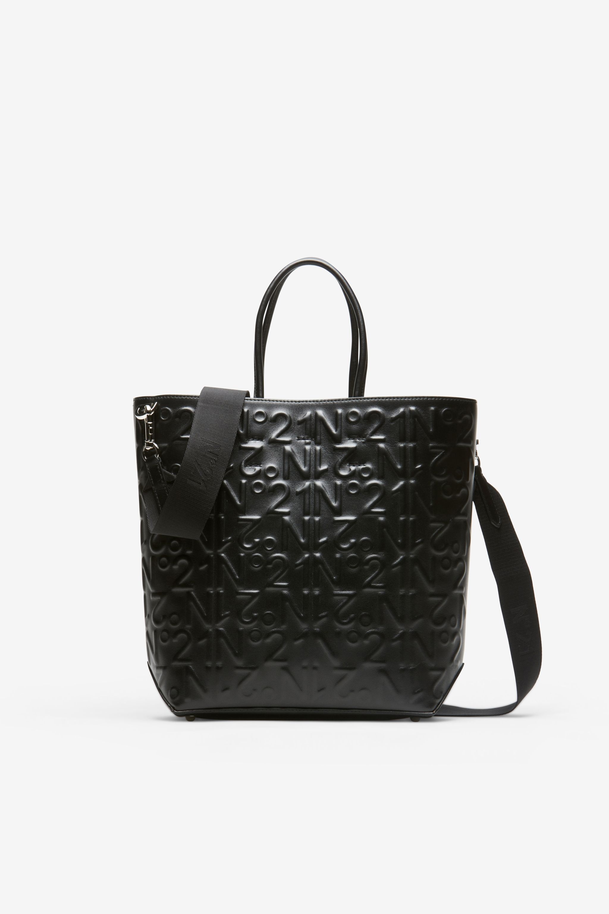 LOGO-EMBOSSED SHOPPER - 1