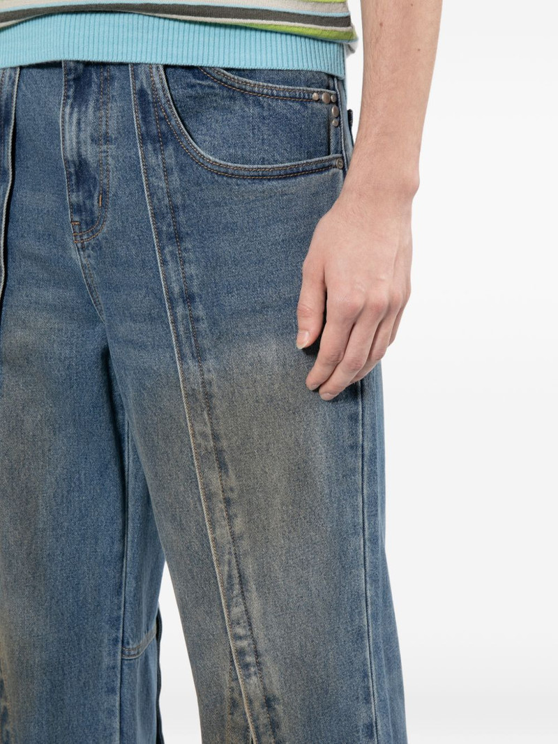 layered wide-leg jeans 5