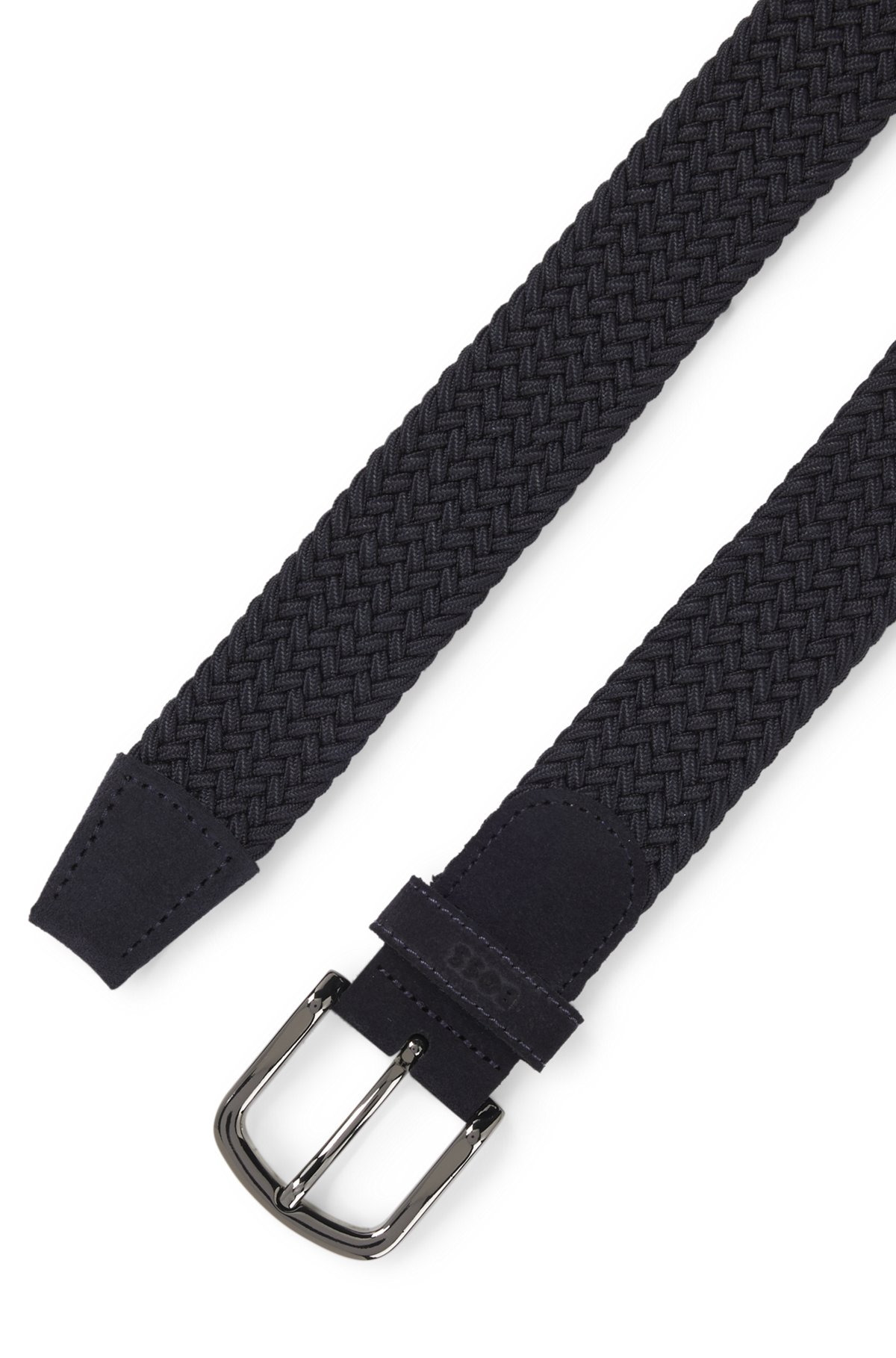 WOVEN BELT WITH LEATHER TRIMS - 3