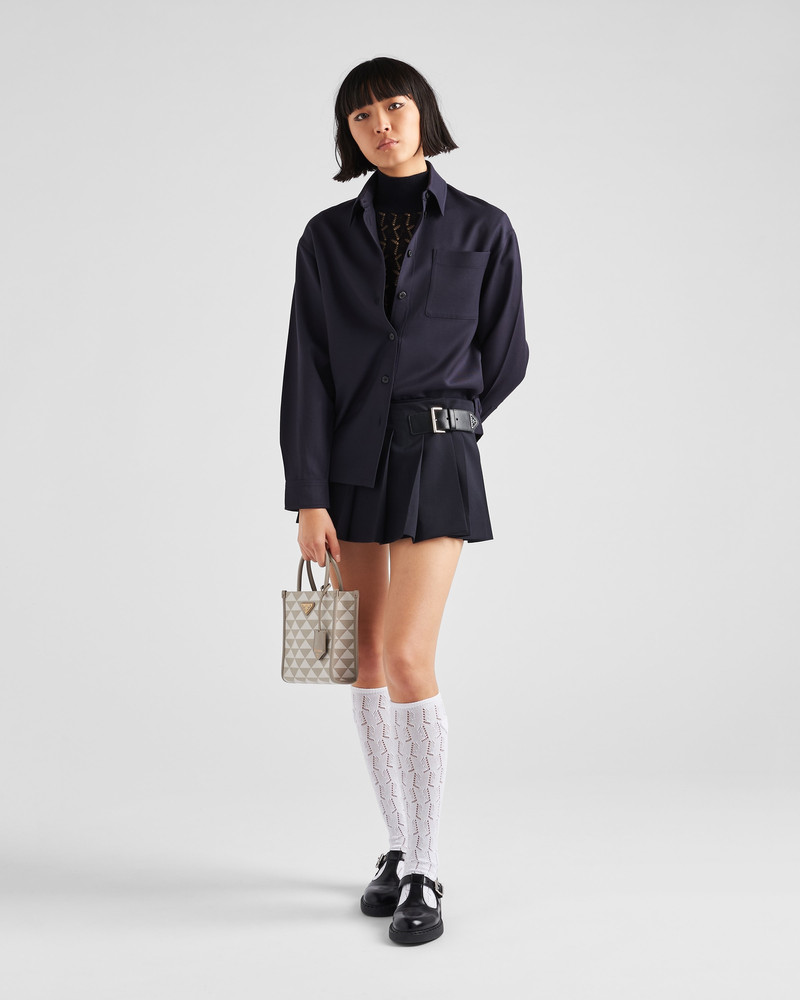 Prada Gabardine miniskirt outlook