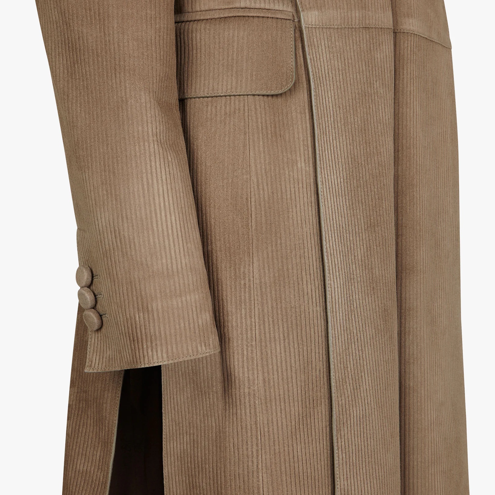 Brown suede overcoat - 3