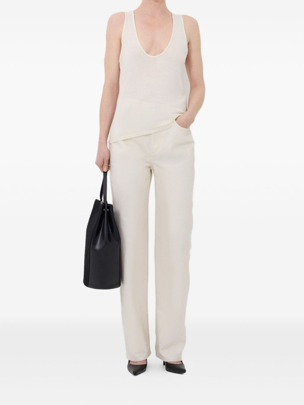 scoop-neckline tank top - 2