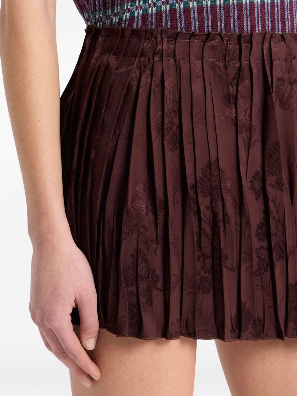 pleated floral skirt - 5