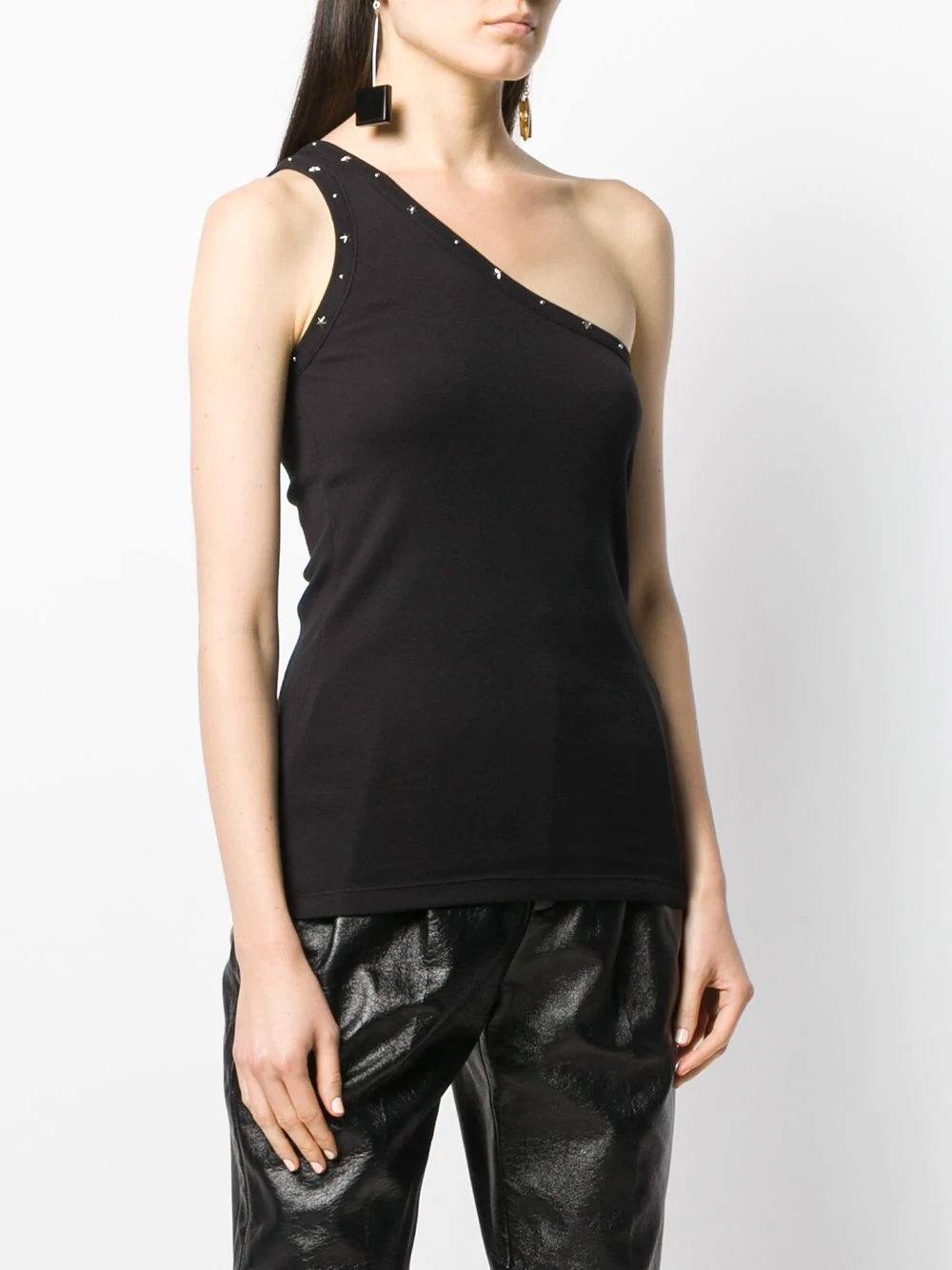 studded one shoulder top  - 3