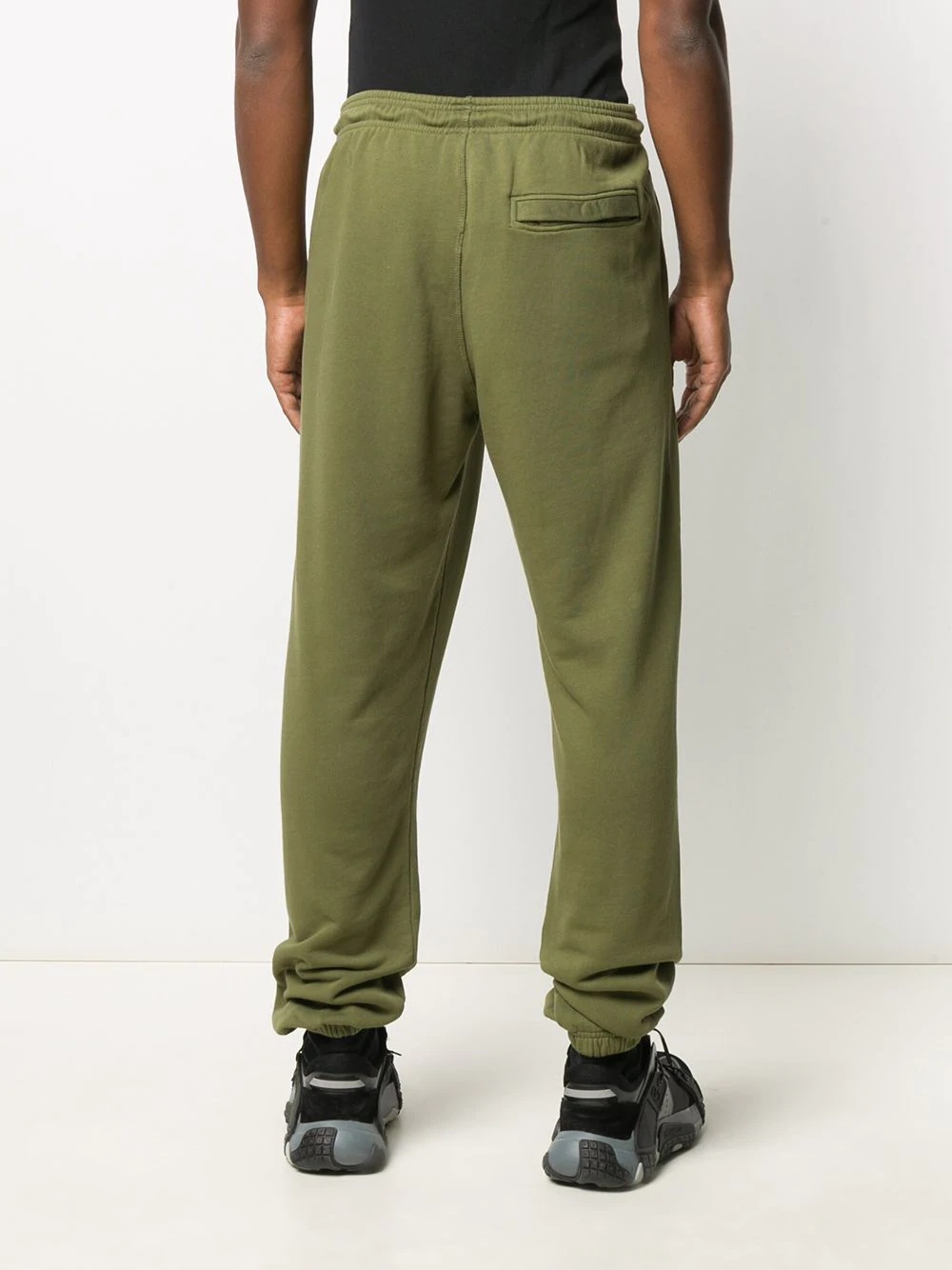 logo-print cotton track trousers - 4