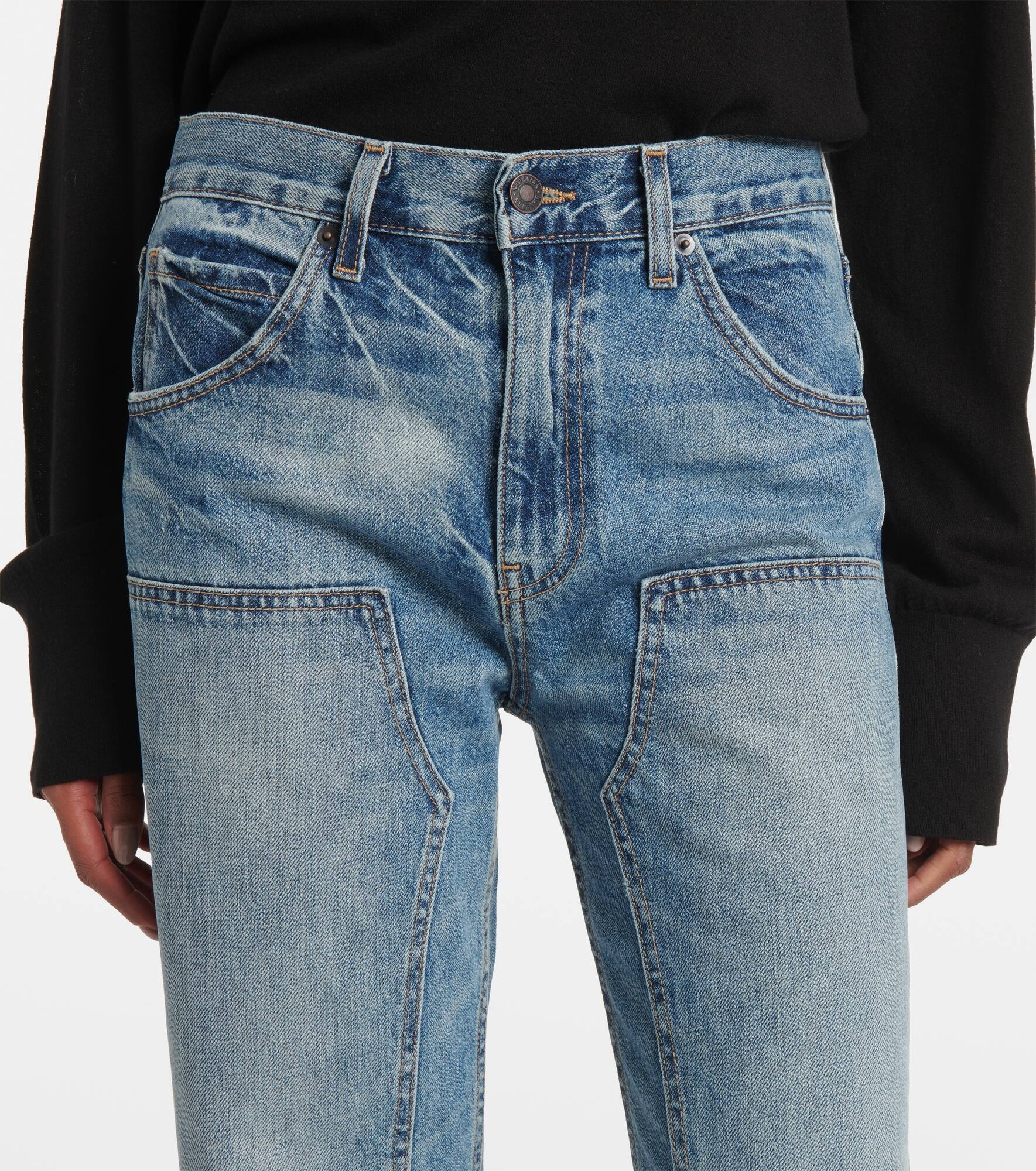 Welder mid-rise straight jeans - 4