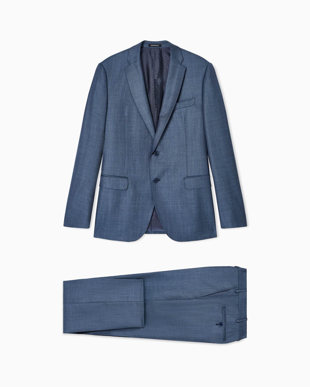 SINGLE-BREASTED SUIT IN A SILKY-FINISH GRISAILLE - 1