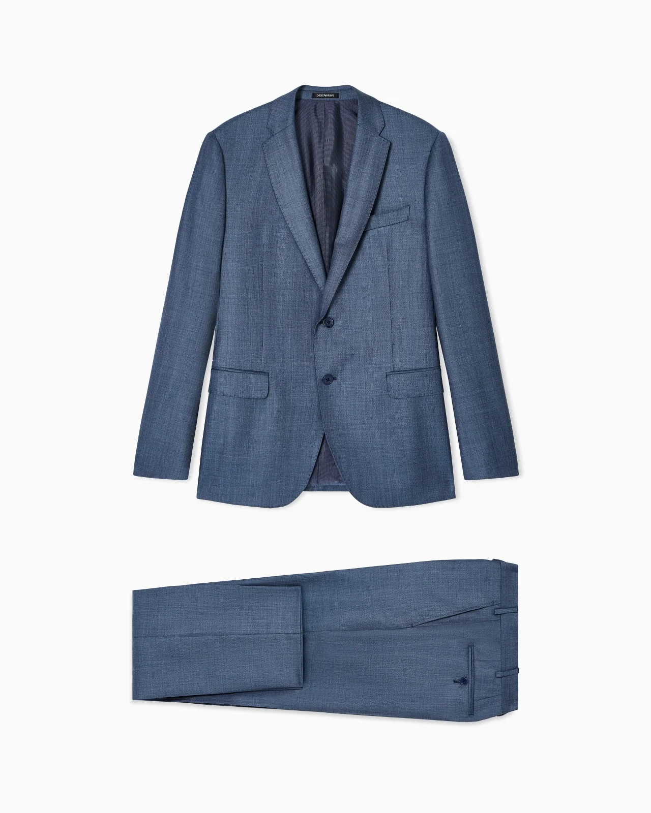 SINGLE-BREASTED SUIT IN A SILKY-FINISH GRISAILLE - 1