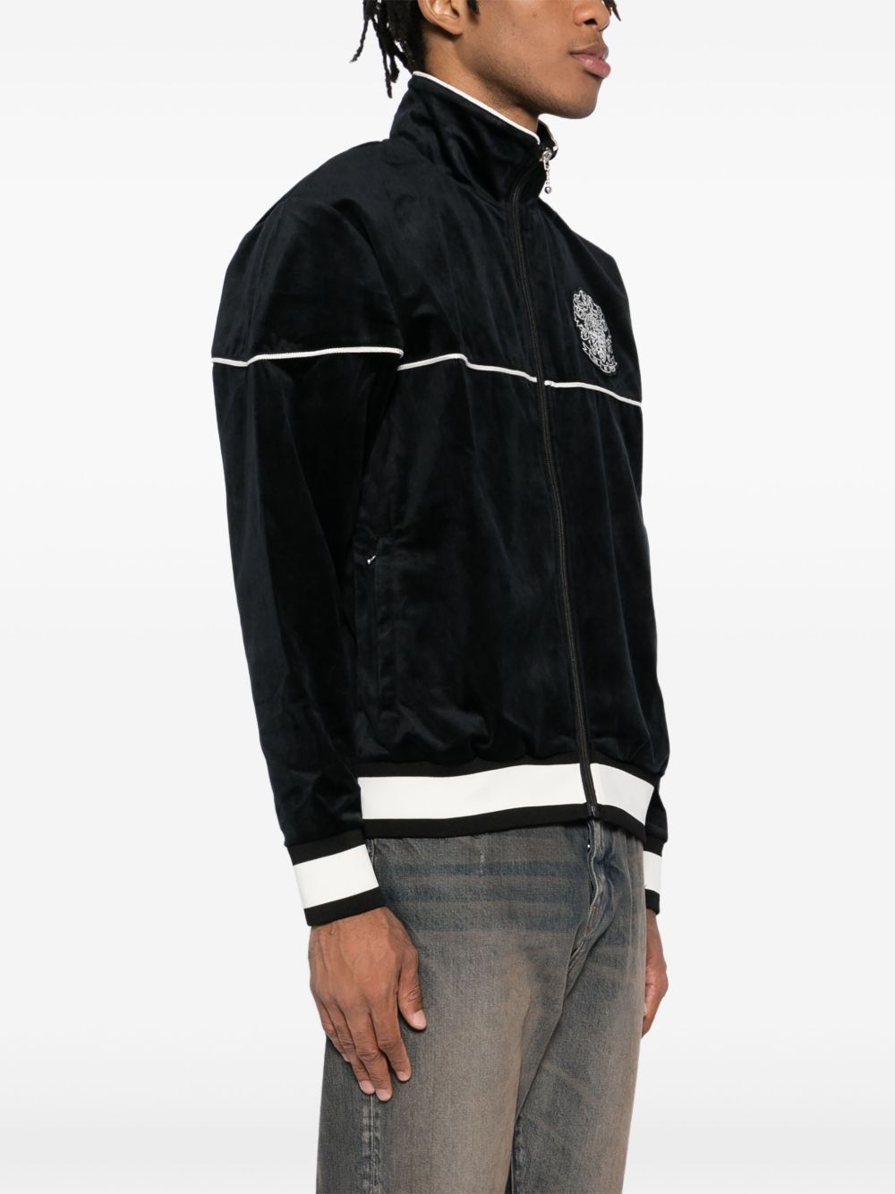 logo-patch jacket - 3