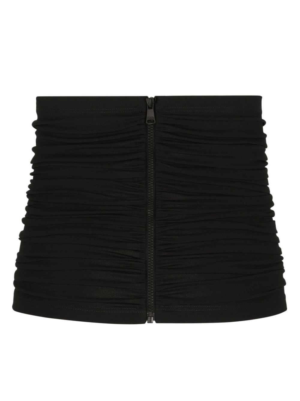 zip-up ruched waist sash - 2