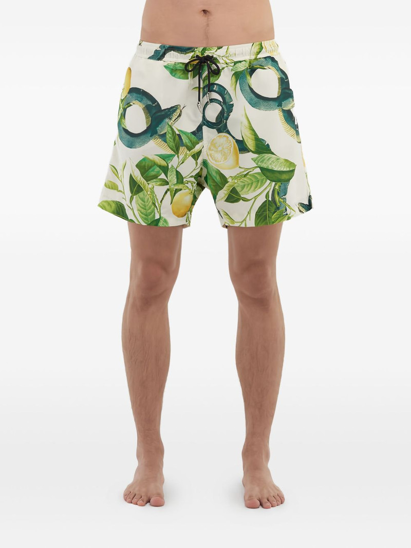 Roberto Cavalli snake-print swim shorts outlook