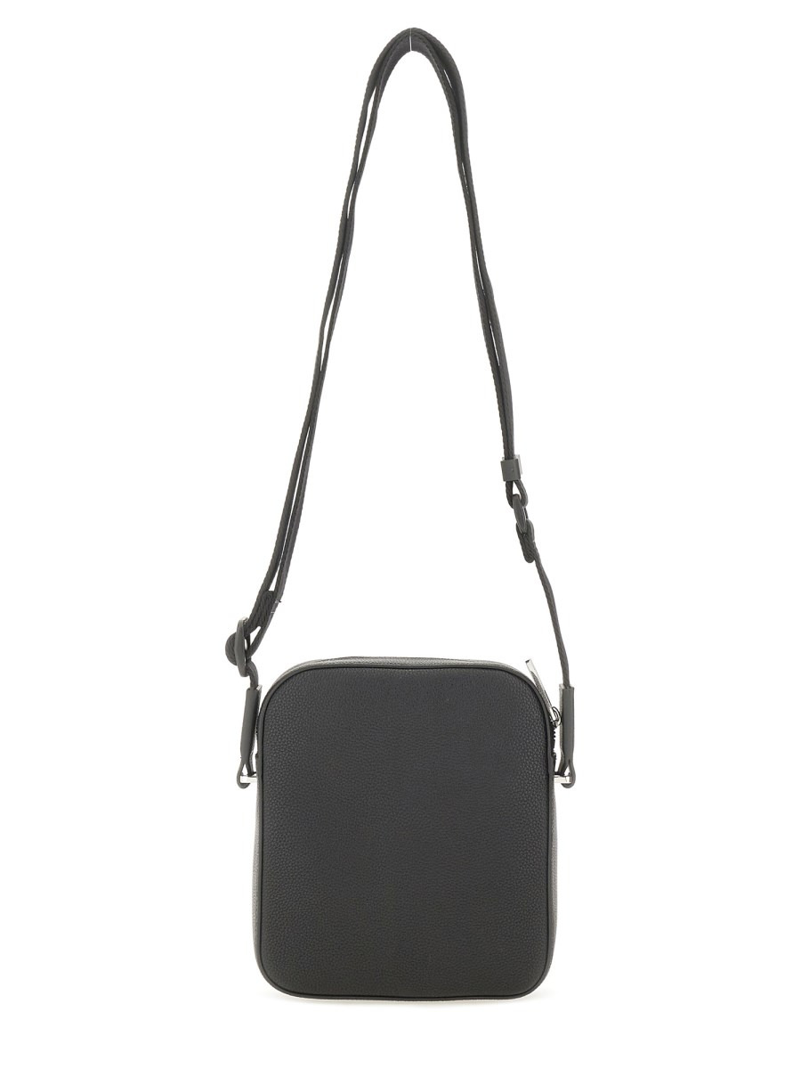 LEATHER "REPORTER" BAG WITH EMBOSSED LOGO - 2
