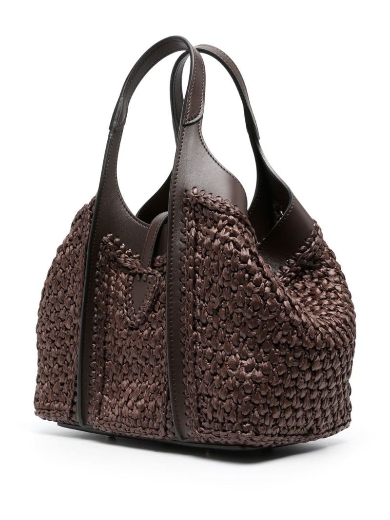 T Timeless woven tote bag - 5