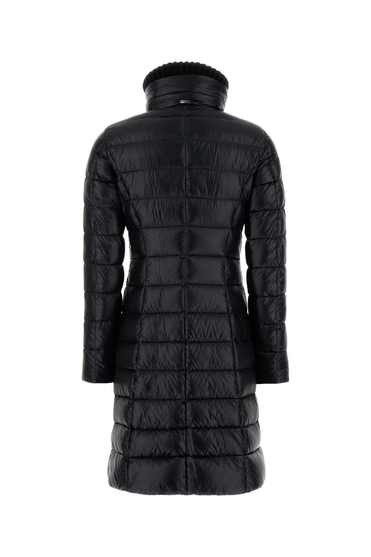 Black nylon down jacket - 2