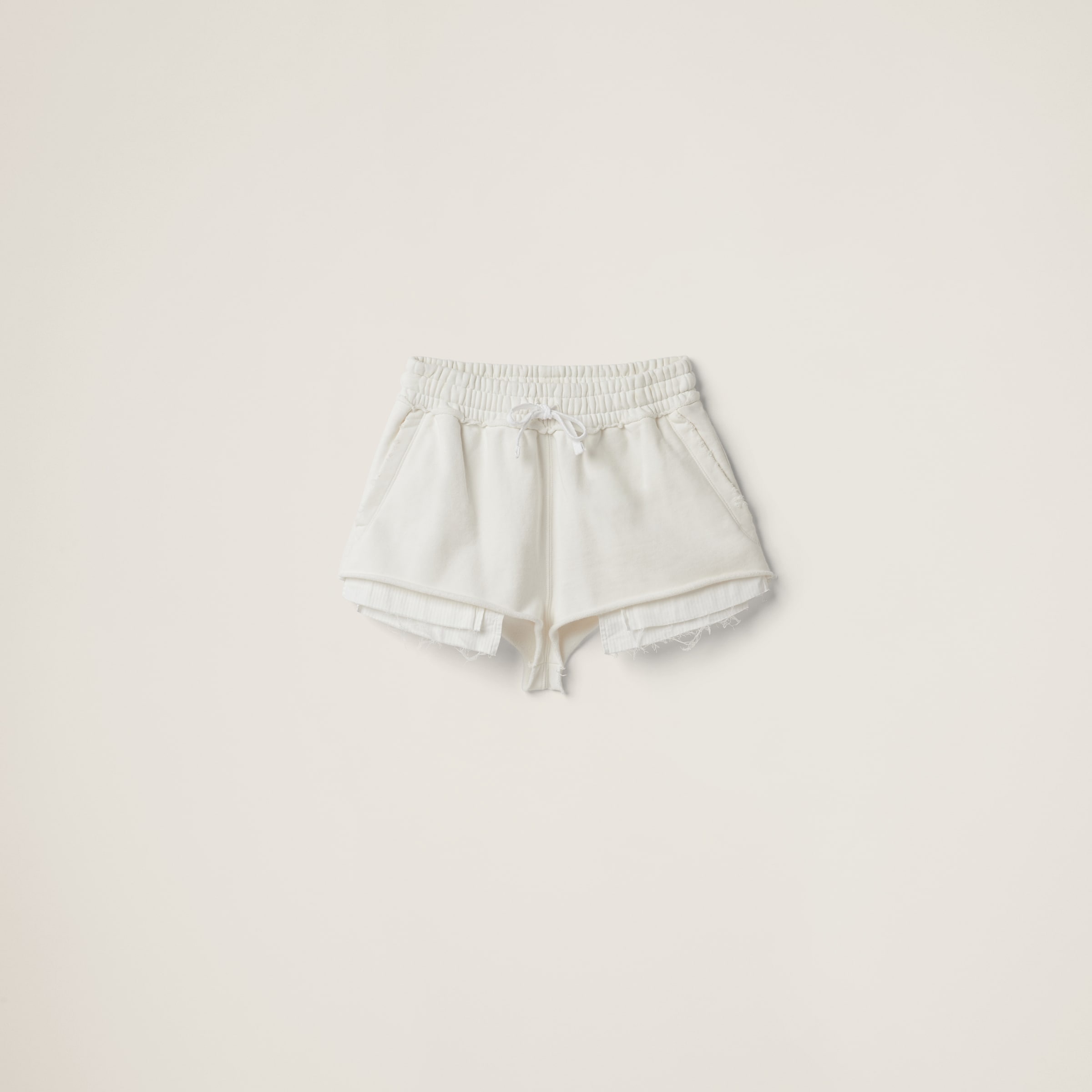 Embroidered cotton shorts - 1