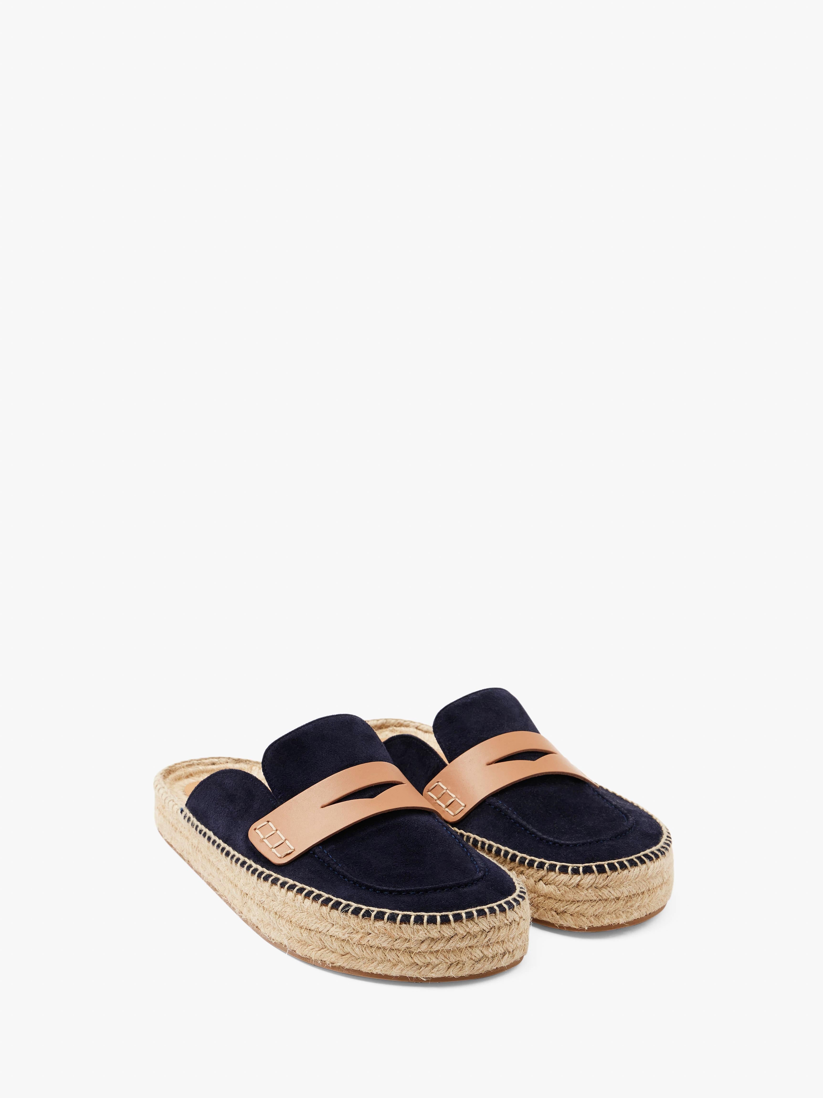 SUEDE ESPADRILLE LOAFER MULES - 2