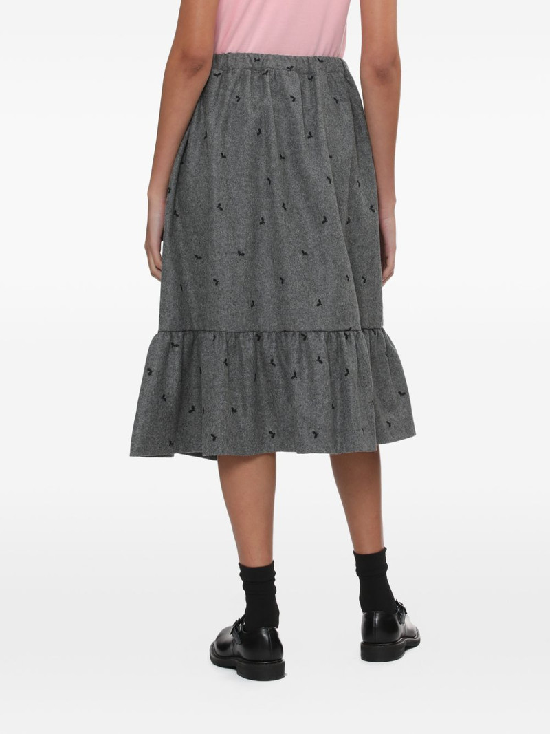 ruffled print midi skirt 4
