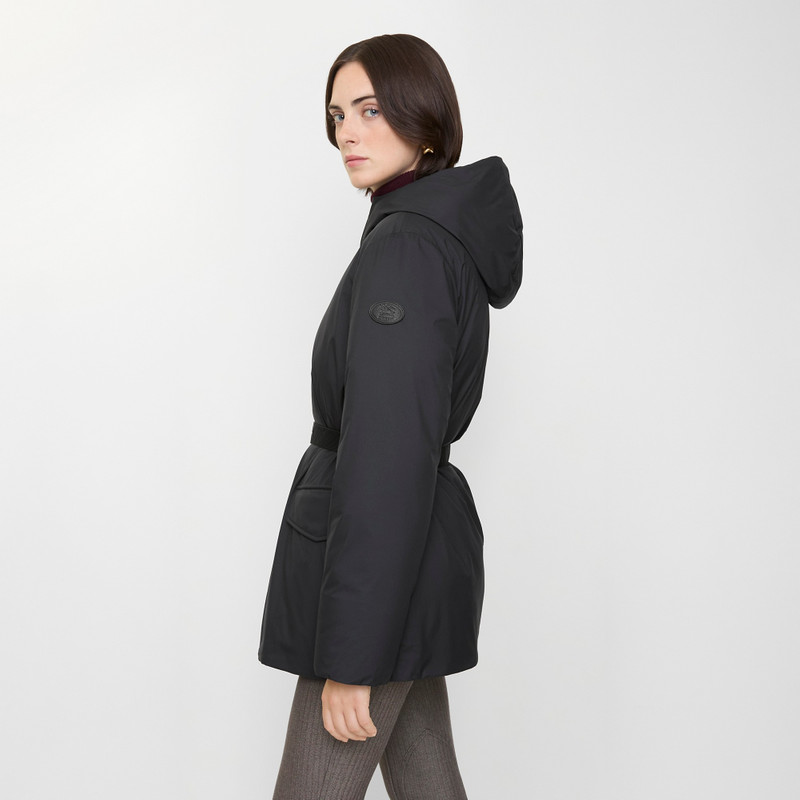 Short Hooded Nylon Coat 3
