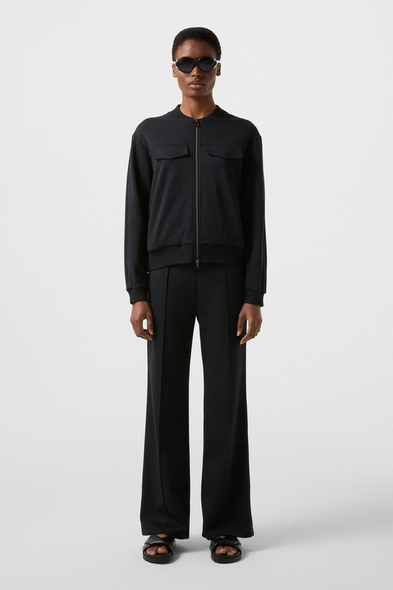 BOGNER Nika jersey jacket in Black outlook