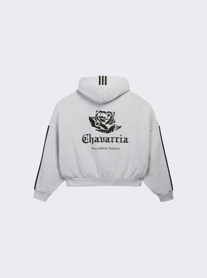 adidas X Willy Chavarria Fz Hoodie Grey And Black outlook