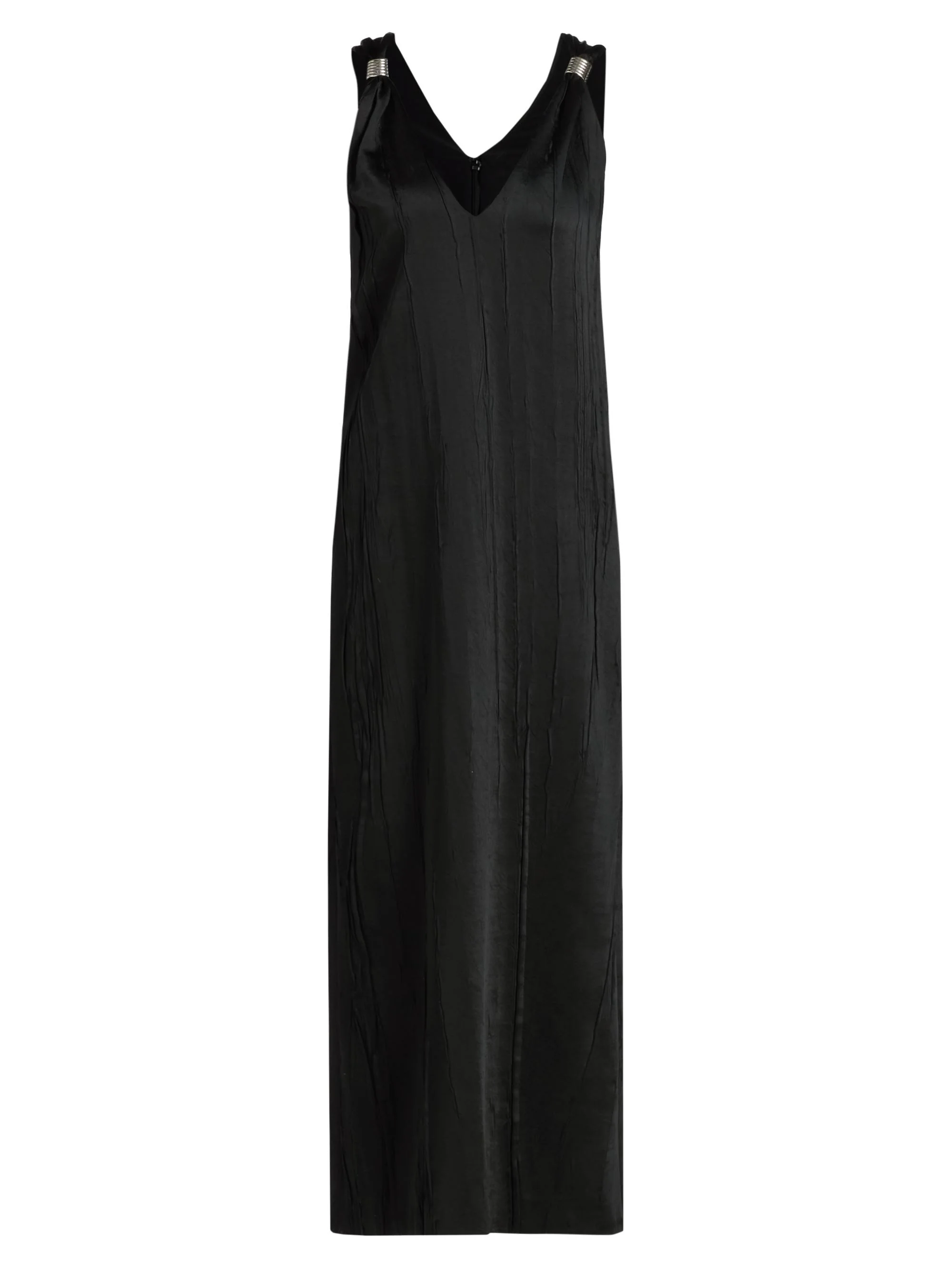 Women's Keke Deep V Shift Midi-Dress - Black - 1