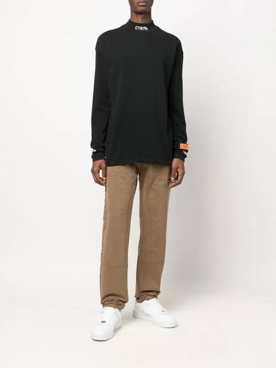 Heron Preston logo-embroidered turtleneck jumper outlook