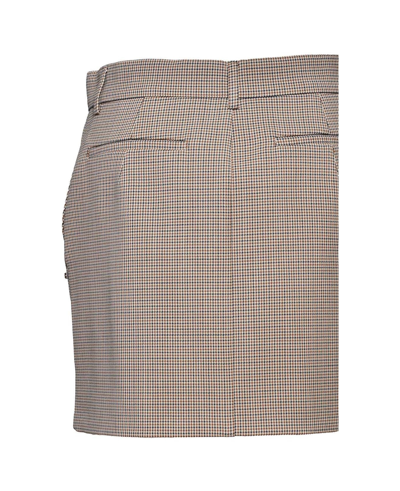 Checked Mini Skirt - 3