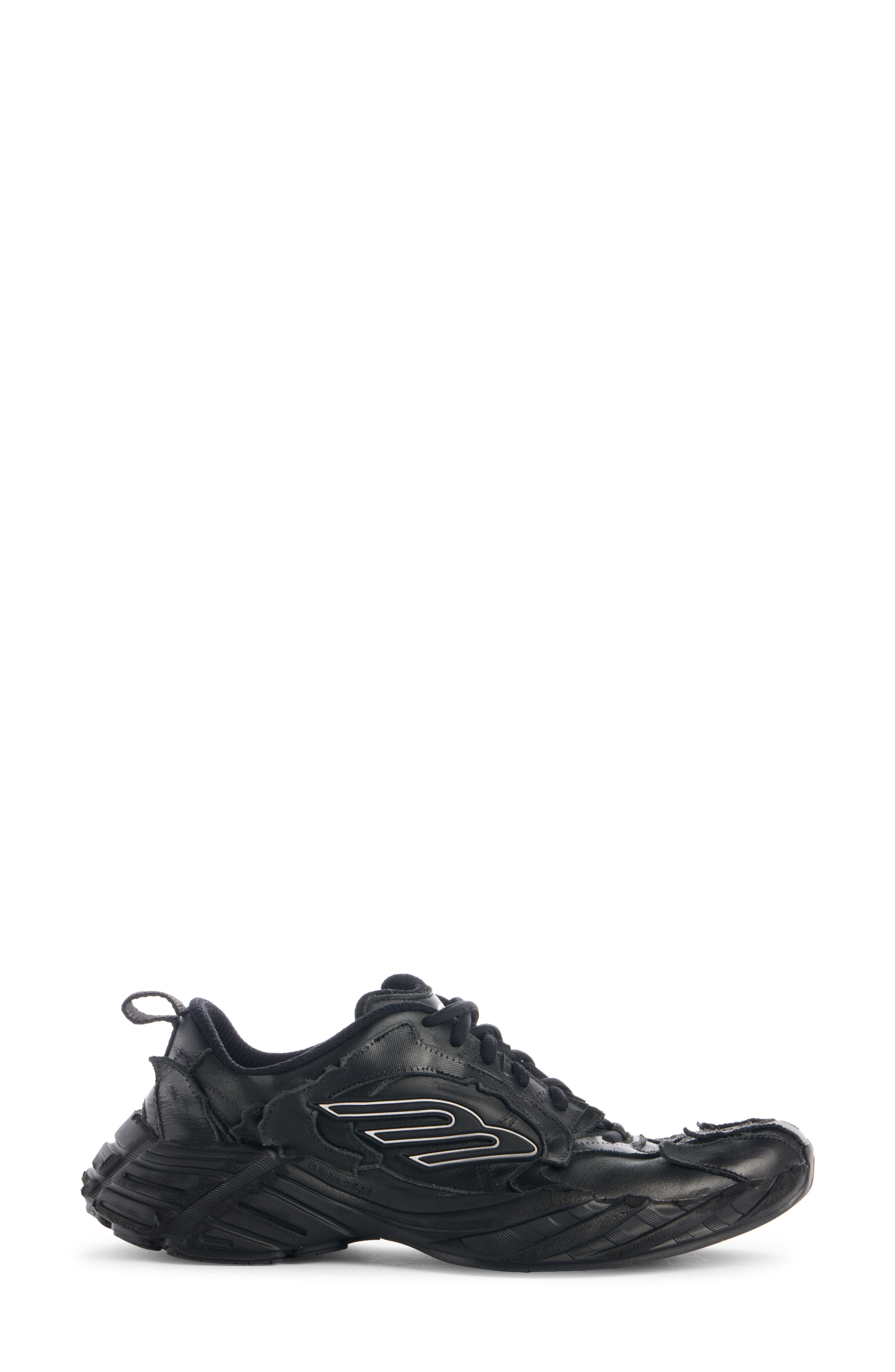 Balenciaga Monday 3B Logo Low Top Sneaker in Black at Nordstrom - 3