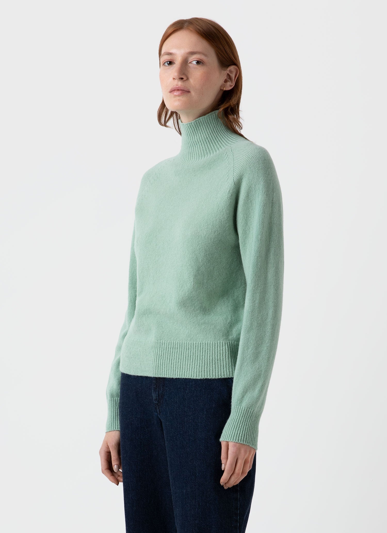 Lambswool Funnel Neck Jumper - 2