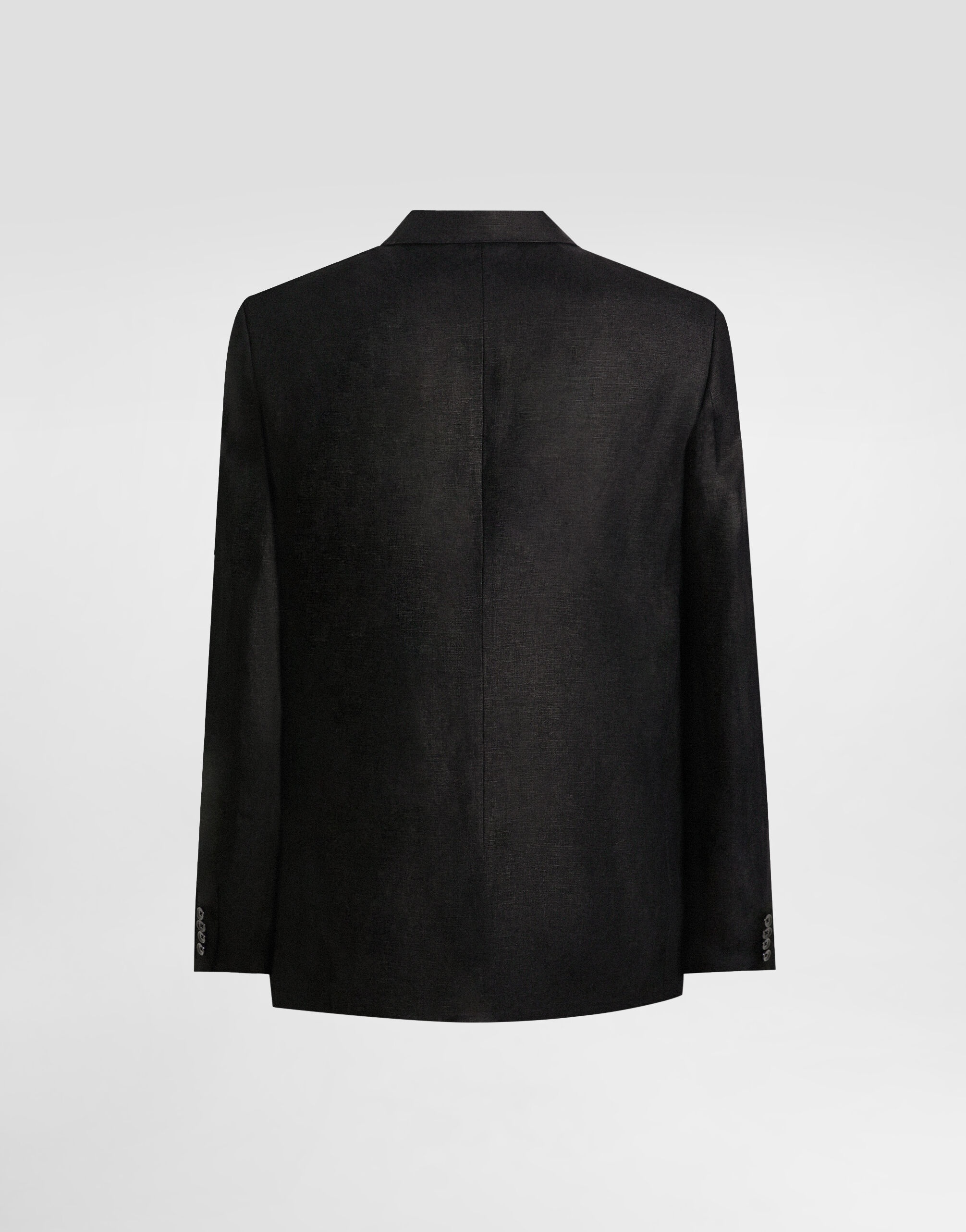 Double-breasted linen fabric jacket - 7