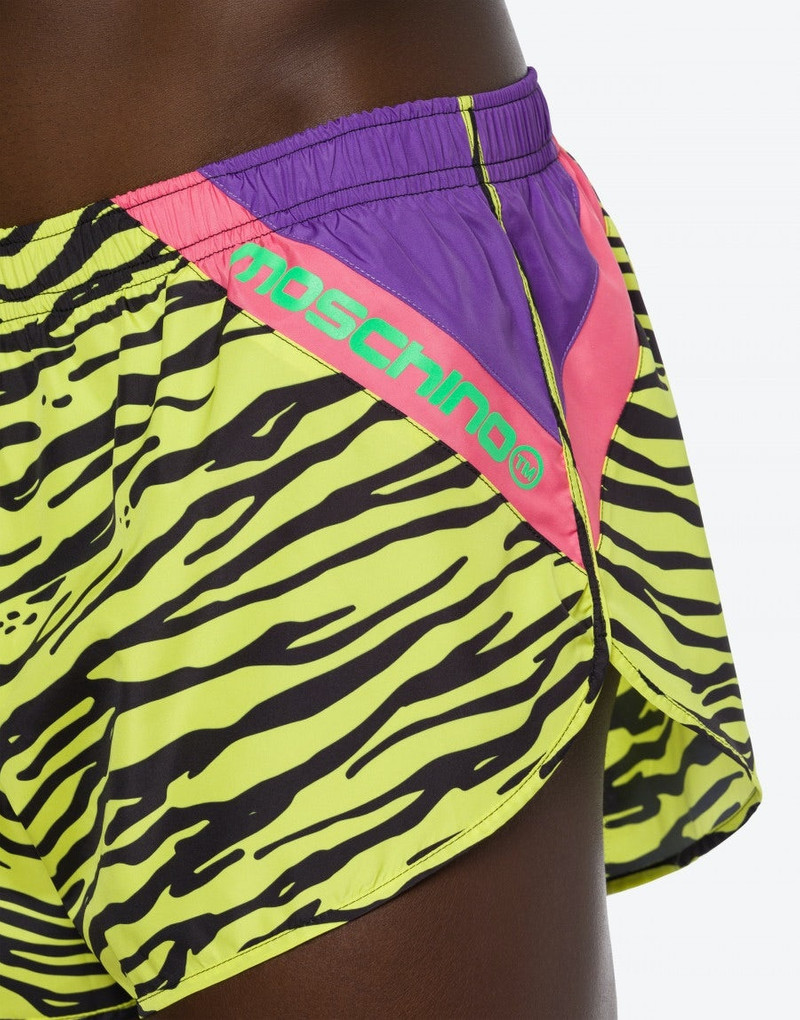 TIGER PRINT BEACH BOXERS 4